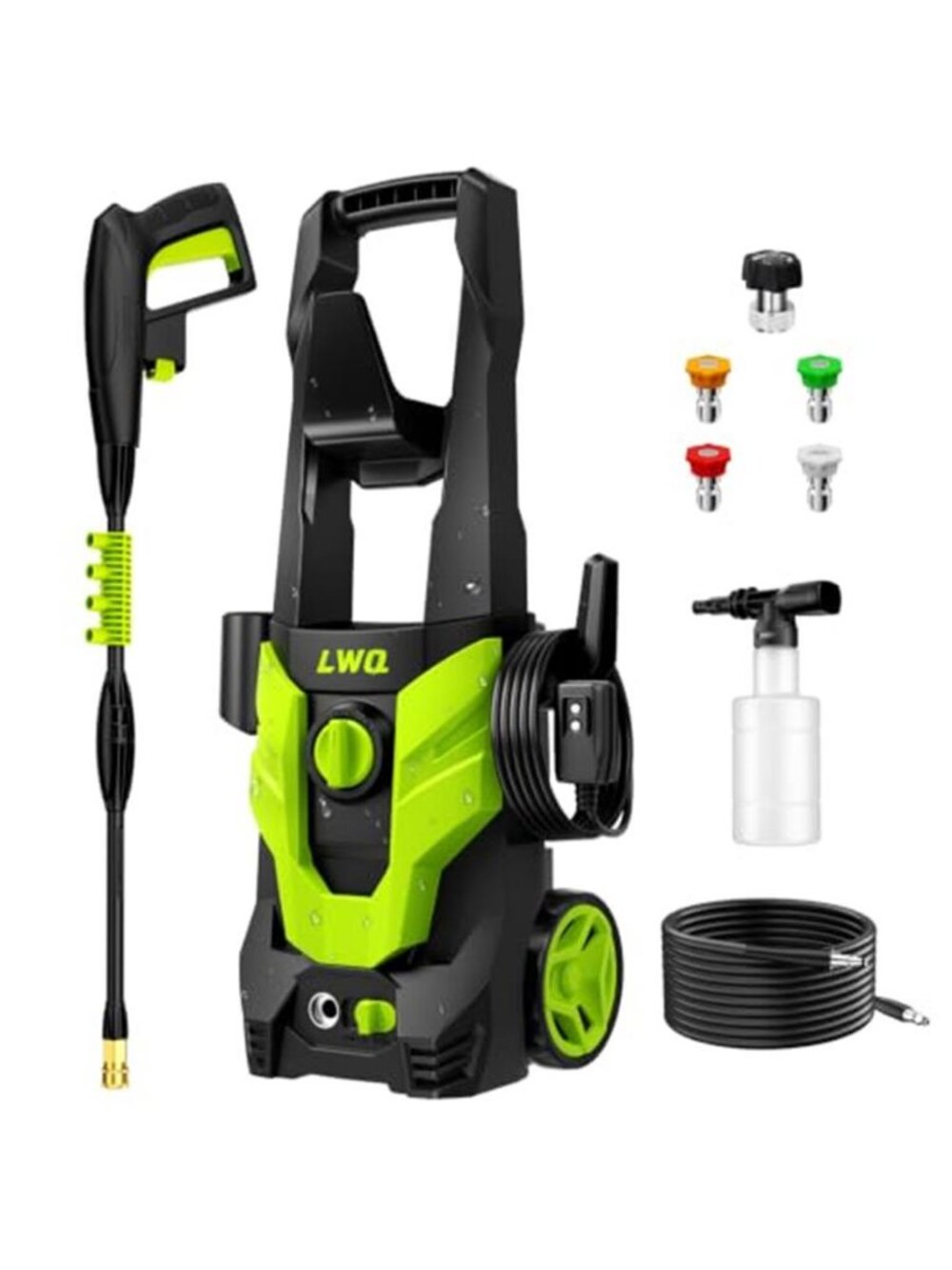 Pressure Washer, Portable Power Washer, 4 Quick Connect Nozzles High Pressure -G